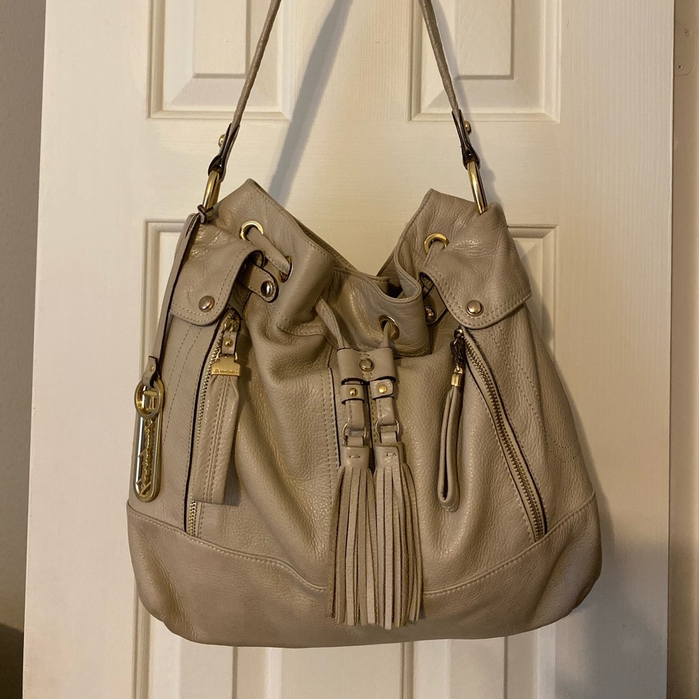 B. Makowsky Leather Shoulder Bag